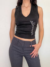 Load image into Gallery viewer, Y2K Silver Glitter Tank (S/M)
