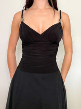 Load image into Gallery viewer, Black Ruffle Fairy Midi Dress (S)
