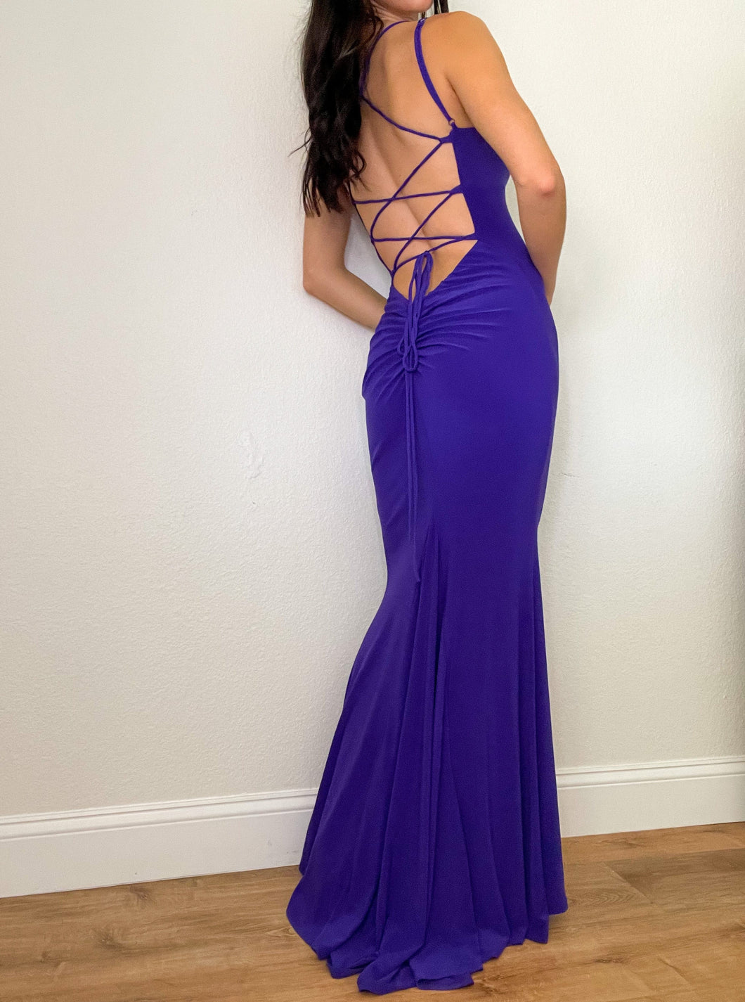 Purple Open Back Gown (S)