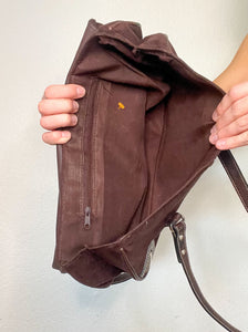 Brown 2000s Buckled Shoulder Bag