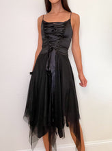 Load image into Gallery viewer, Black Fairy Corset Midi Dress (S)
