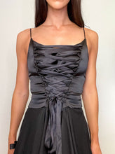 Load image into Gallery viewer, Black Fairy Corset Midi Dress (S)
