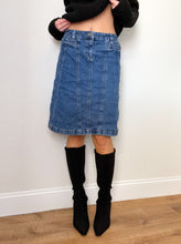 Load image into Gallery viewer, Y2K Denim Midi Skirt (S)

