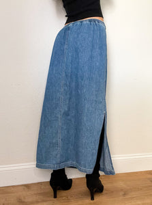 Vinage 90s Denim Maxi Skirt (S)