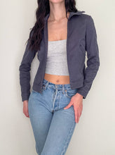 Load image into Gallery viewer, Grey Denim Zip Up Utility Jacket (XS)
