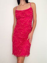 Load image into Gallery viewer, Hot Pink Paisley 90s Dress (M)
