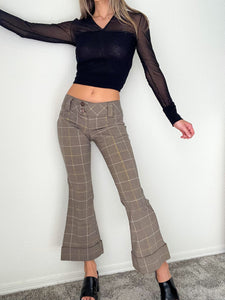 Beige and gold Flare Pants (5)