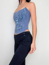 Load image into Gallery viewer, Blue Harley Logo Corset (S)
