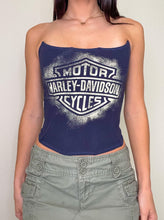 Load image into Gallery viewer, Navy Logo Harley Corset (S)
