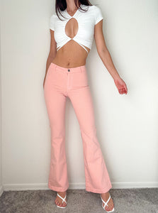 Pink Guess Flare Jeans (25)