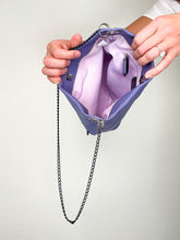 Load image into Gallery viewer, Purple Leather Heart Bag
