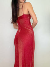 Load image into Gallery viewer, Red Sparkle Ruffle 2000s Gown (XS)

