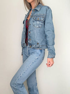 Light Wash Denim Jean Jacket (M)