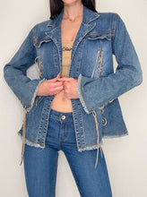 Load image into Gallery viewer, Lazer Jeans Denim Boho Jacket (L)
